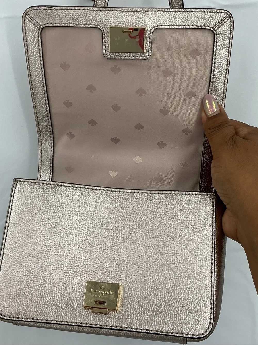 kate spade compact metallic